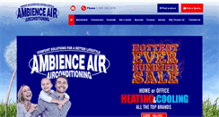 Desktop Screenshot of ambienceair.com
